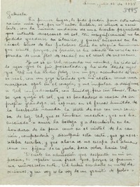 [Carta] 1938 jul. 16, Lima, [Perú] [a] Gabriela Mistral