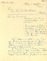 [Carta] 1943 oct. 26, Altos, Rep. del Paraguay [a] Gabriela Mistral, Petrópolis