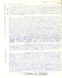 [Carta] 1944 feb. 23, Lima [a] Gabriela Mistral