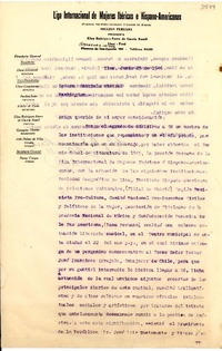 [Carta] 1946 jun. 25, Lima [a] Gabriela Mistral, Washington