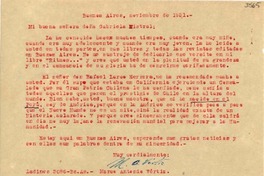 [Carta] 1951 nov., Buenos Aires [a] Gabriela Mistral