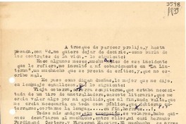 [Carta] [1933, San Juan, Puerto Rico] [a] Gabriela Mistral