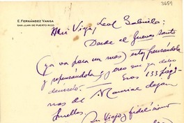 [Carta] 1947 mayo 28, San Juan, Puerto Rico [a] Gabriela Mistral