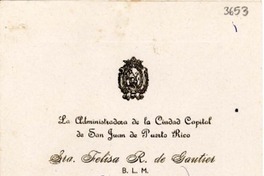[Tarjeta] 1948 abr., San Juan, Puerto Rico [a] Gabriela Mistral