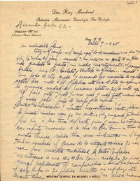[Carta] 1948 oct. 9, Ponce, [Puerto Rico] [a] [Gabriela Mistral]
