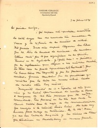[Carta] 1934 feb. 1, Chicago [a] Gabriela Mistral