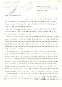 [Carta] 1946 ene. 14, Lomita Park, California, EE.UU. [a] Gabriela Mistral