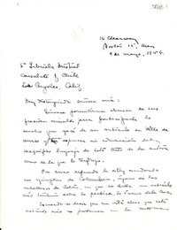 [Carta] 1946 mayo 4, [Boston, EE.UU.?] [a] Gabriela Mistral, Los Angeles, California, [EE.UU.]