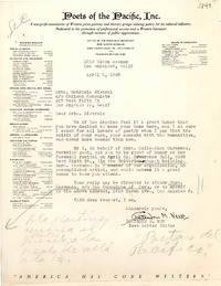 [Carta] 1946 abr. 2, Los Ángeles, California [a] Gabriela Mistral, Los Ángeles, California