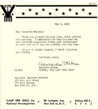 [Carta] 1946 mayo 2, New York, [EE.UU.] [a] Gabriela Mistral, New York, [EE.UU.]