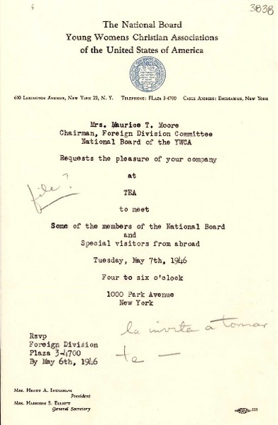 [Carta] 1946 mayo 6, N. York [a] [Gabriela Mistral]