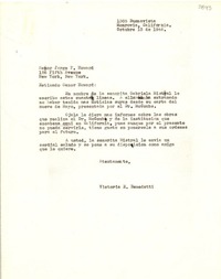 [Carta] 1946 oct. 13, Monrovia, California, [EE.UU.] [a] Jorge P. Howard, New York, [EE.UU.]