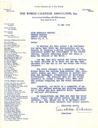 [Carta] 1946 mayo 28, New York [a] Gabriela Mistral, New York