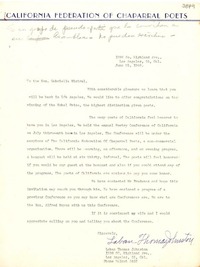 [Carta] 1946 jun. 25, Los Angeles, California [a] Gabriela Mistral
