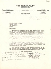 [Carta] 1946 jun. 6, N. York [a] Lucila Godoy, Río de Janeiro, Brasil