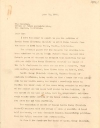 [Carta] 1946 jun. 10 [a] Director de "Office of Price Administration", Los Ángeles, California