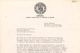 [Carta] 1946 jul. 23, California [a] Gabriela Mistral