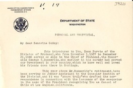 [Carta] 1946 oct. 26, Washington D. C. [a] L. Godoy