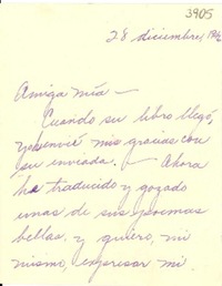 [Carta] 1946 dic. 28, Duarte, California [a] Gabriela Mistral
