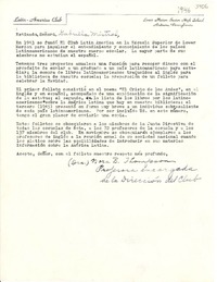 [Carta] 1946, Ardmore, Pennsylvania [a] Gabriela Mistral