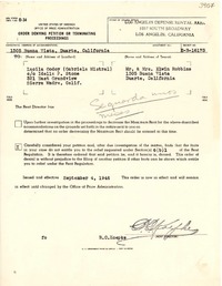[Carta] 1946 sept. 4, Duarte, California [a] Gabriela Mistral, Sierra Madre, California