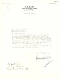 [Carta] 1946 nov. 14, [Santa Ana, California] [a] Gabriela Mistral, Monrovia, California