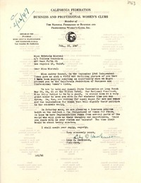 [Carta] 1947 feb. 22, Los Angeles, California [a] Gabriela Mistral, Los Angeles, California