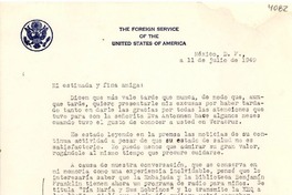 [Carta] 1949 jul. 11, México, D. F. [a] Gabriela Mistral, Jalapa, Veracruz