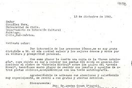 [Carta] 1951 dic. 13, Nueva York, [E.E.U.U.] [a] González Vera, Santiago, Chile