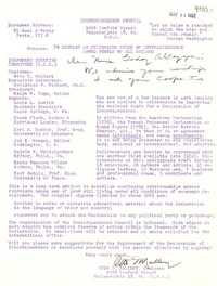 [Carta] 1952 mayo 11, Philadelphia, [E.E.U.U.] [a] Godoy Alcayaga
