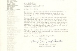 [Carta] 1954 nov. 8, New York, [E.E.U.U.] [a] Doris Dana, Roslyn Harbor, Long Island, [N. Y.], [E.E.U.U.]