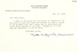 [Carta] 1955 jun. 27, [South Hadley, Massachusetts] [a] [Doris] Dana