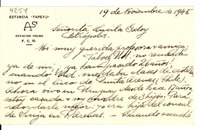 [Carta] 1945 nov. 19, [Uruguay?] [a] Lucila Godoy, Petrópolis