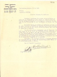 [Carta] 1945 oct. 19, Montevideo, [a] Gabriela Mistral