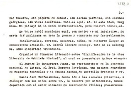 [Carta] 1950 set. 15, Montevideo, [Uruguay] [a] Gabriela Mistral, Méjico