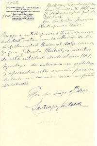 [Carta] 1945 nov. 26, Montevideo [a] Carlos Vaz Ferreira