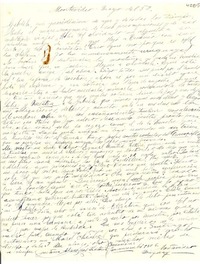 [Carta] 1952 mayo, Montevideo, Uruguay [a] Gabriela [Mistral]