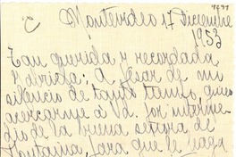 [Carta] 1953 dic. 17, Montevideo, [Uruguay] [a] Gabriela [Mistral]