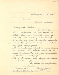 [Carta] 1947 abr. 19, Montevideo [a] Gabriela Mistral
