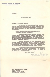 [Carta] 1948 jul. 28, Los Ángeles, [E.E.U.U.] [a] Gabriela Mistral, Santa Bárbara, California