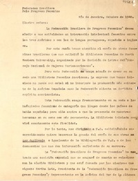 [Carta] 1940 oct., Río de Janeiro, [Brasil] [a] [Gabriela Mistral]