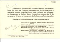 [Tarjeta] [1942?], Río de Janeiro [a] Gabriela Mistral