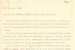 [Carta] 1942 mar. 24, Río de Janeiro [a] Gabriela Mistral