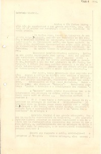 [Carta] 1942 abr. 15, Sao Paulo [a] Gabriela Mistral
