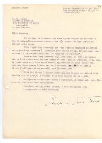 [Carta] 1942 mayo 22, Río de Janeiro [a] Gabriela Mistral, Petrópolis