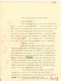 [Carta] 1942 ago. 3, [Brasil] [a] Gabriela Mistral
