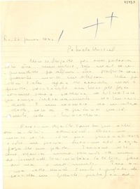 [Carta] 1943 ene. 22, Río de Janeiro [a] Gabriela Mistral