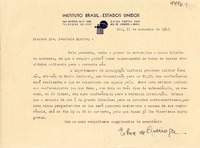 [Carta] 1943 nov. 11, Río de Janeiro [a] Gabriela Mistral