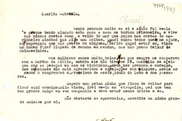 [Carta] 1943, [Brasil] [a] Gabriela Mistral