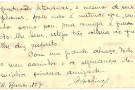 [Tarjeta] 1944 sept. 7, Sao Paulo, [Brasil] [a] [Gabriela Mistral]